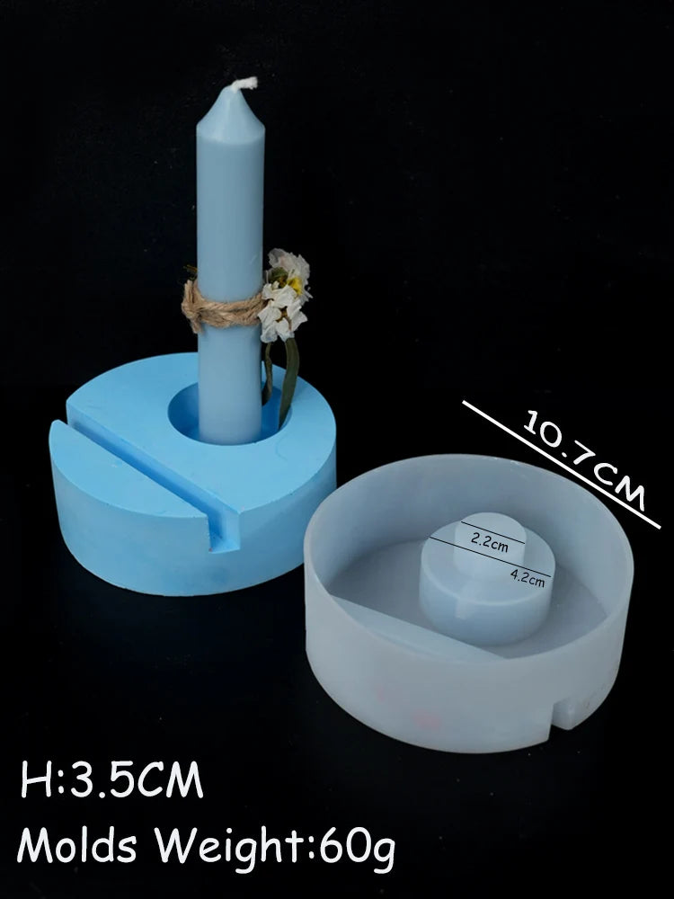 Creative Cross Fish Candle Holder Silicone Mold DIY Handmade Epoxy Resin Plaster Craft Candlestick Casting Molds Gift Home Decor