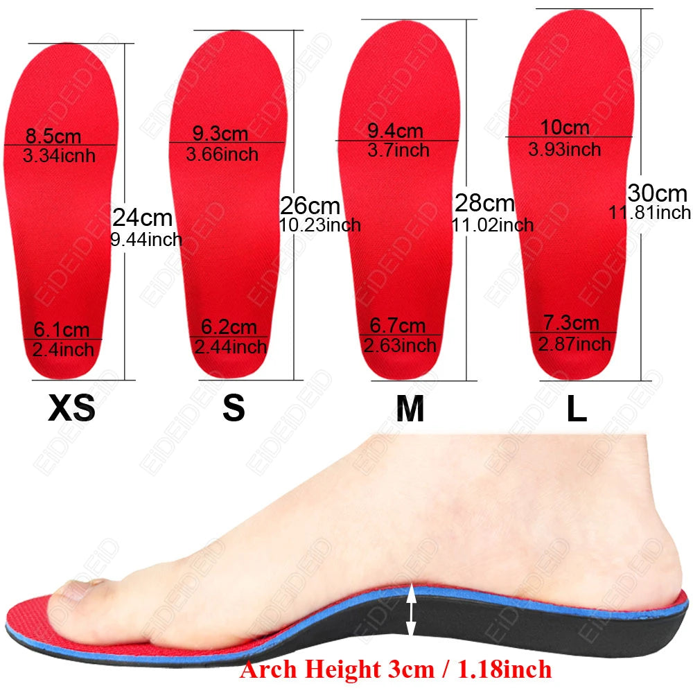 Memory Form Insoles Orthopedic Insoles Flat Foot Arch Support Insole Shoe Pad Inserts Accessoire Chaussure Inlegzolen Palmilha