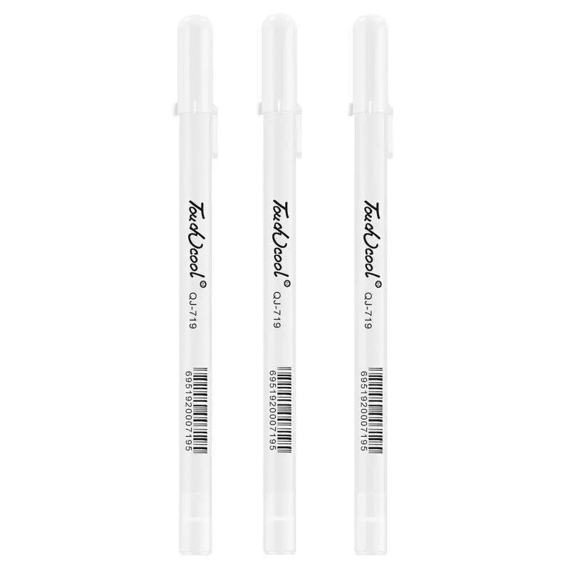 3/5pcs/10pcs Set 0.8mm Highlight Marker Pen White Ink Gel