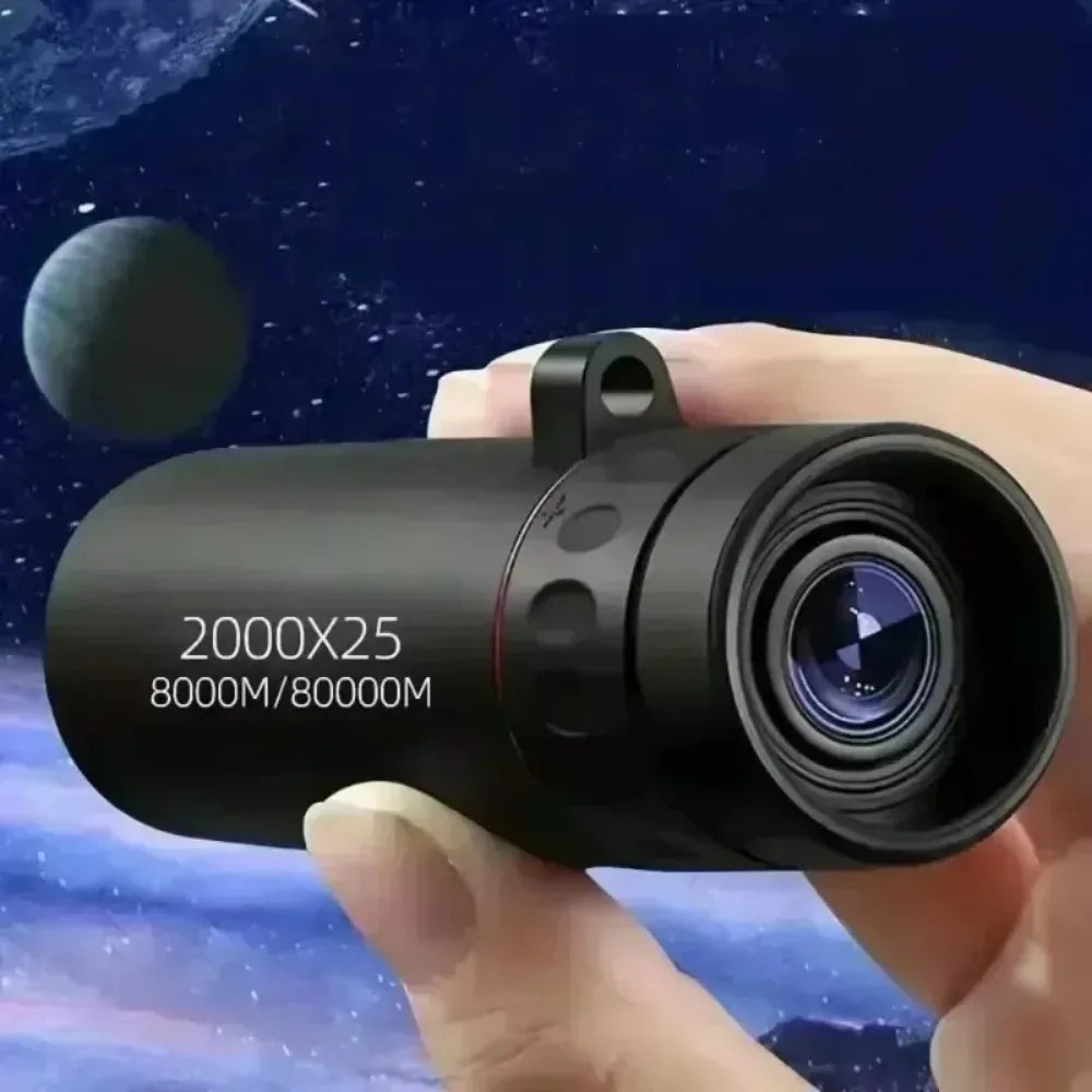 2000x25 HD Monocular Telescope Mini Portable Mobile Phone Telescope