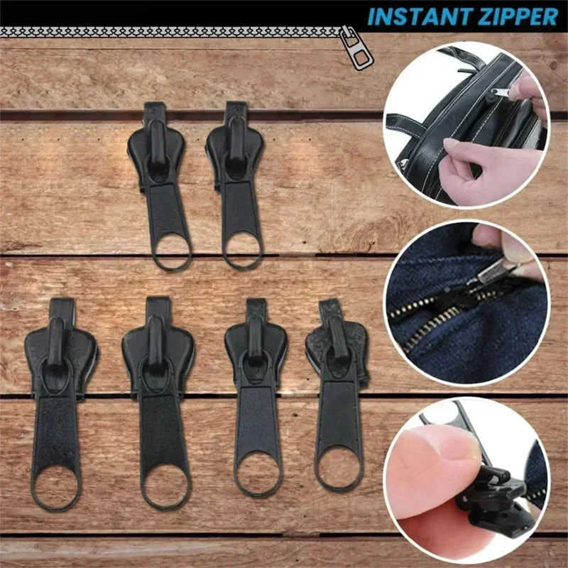 6/36pcs Fix Zip Puller Universal Instant Zippers Fix Zipper Repair Kit Replacement Zipper Pull Slider For DIY Sew Accessories