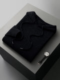 MVLYFLRT Men's 100% Merino Wool Sweater Hooded Collar Knitted Pullover Sweatshirt Autumn Winter Casual Large Tops Long Sleeved