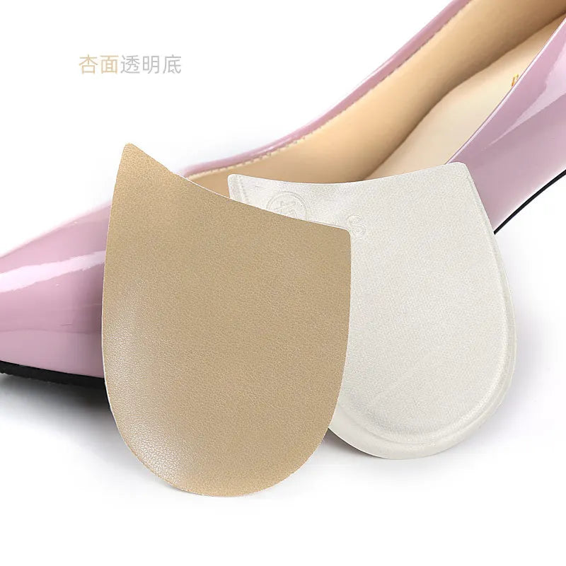 Heel Pad For Men Women Leather O-shaped Orthopedic Insoles
