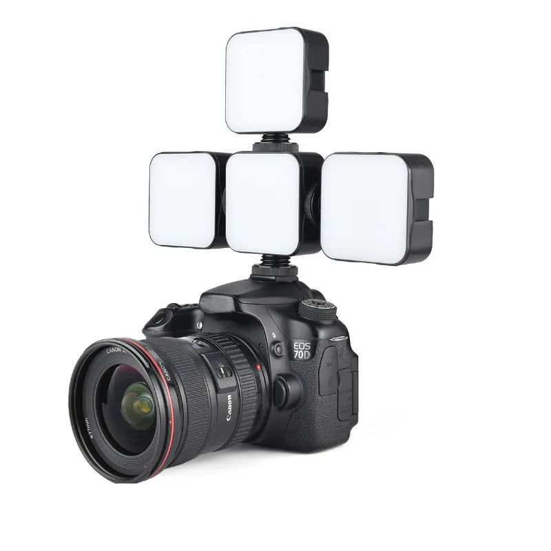 6500K Led Video Light Camera Fill Lights Rechargeable Fill