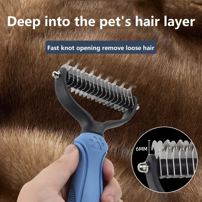 Dog Cats Comb Brush for Dog Grooming Shedding Short Hair Puppy