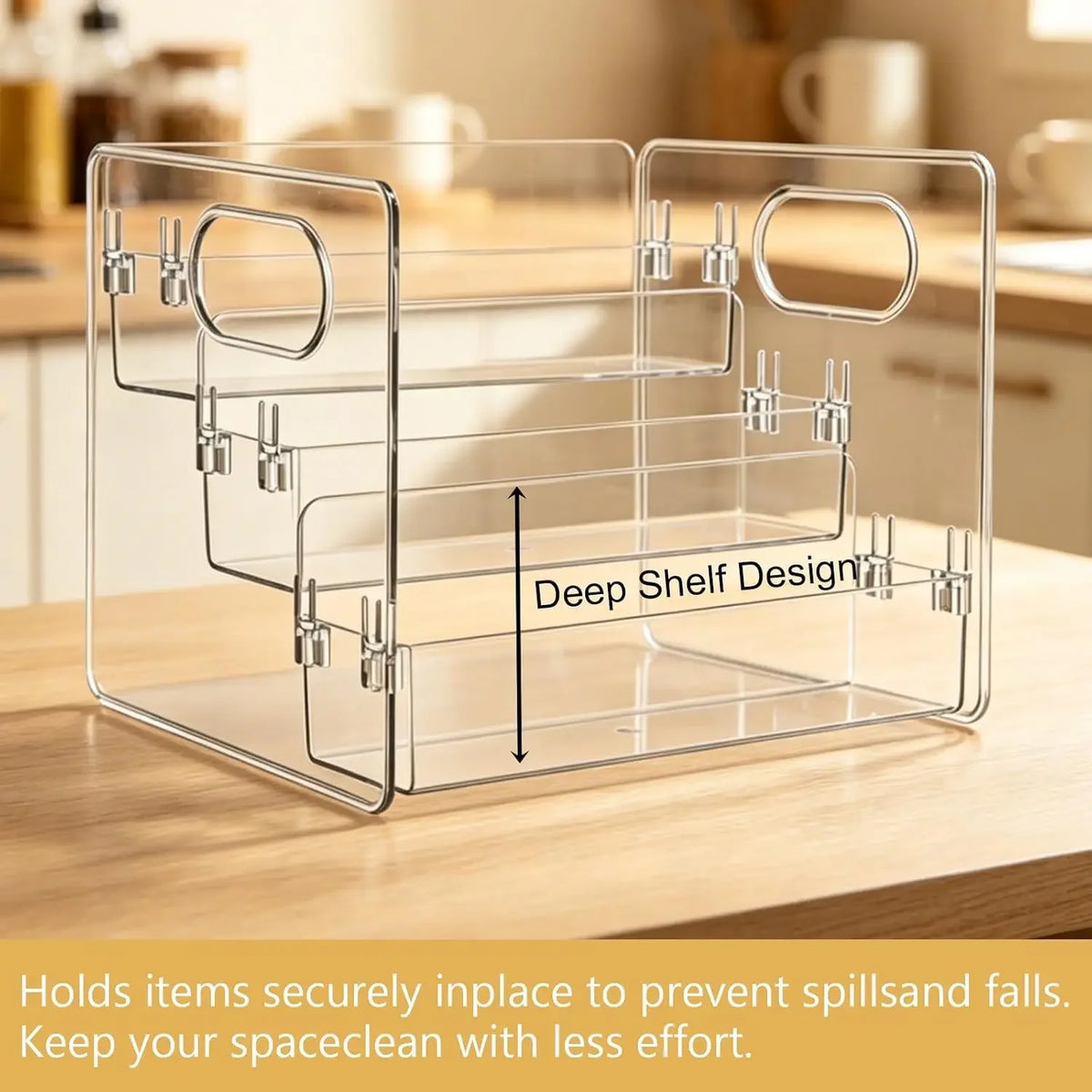 3 Tier Clear Acrylic Organizer Rack