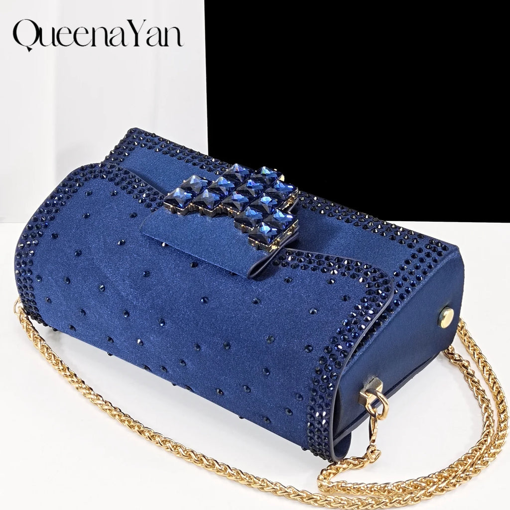 Navy Blue Handbag and Heel Set