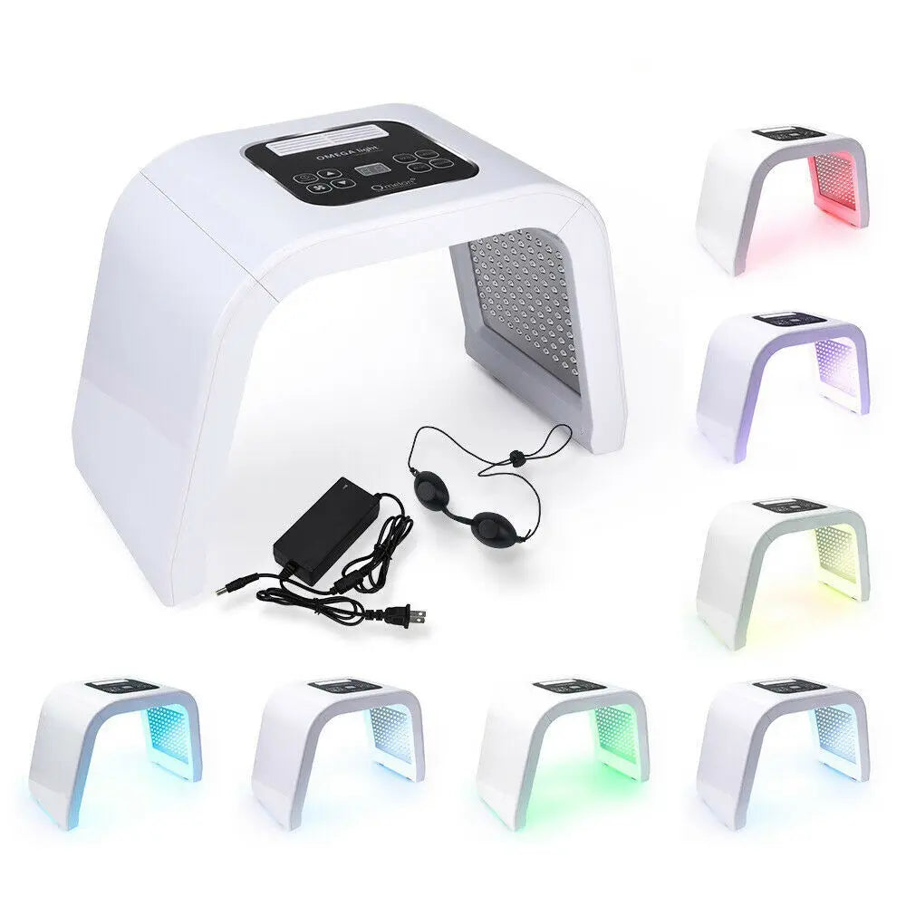 7-color Photon Spa Beauty Equipment, LED Face Skin Care Light Machine, Skin Facial Salon Equipment