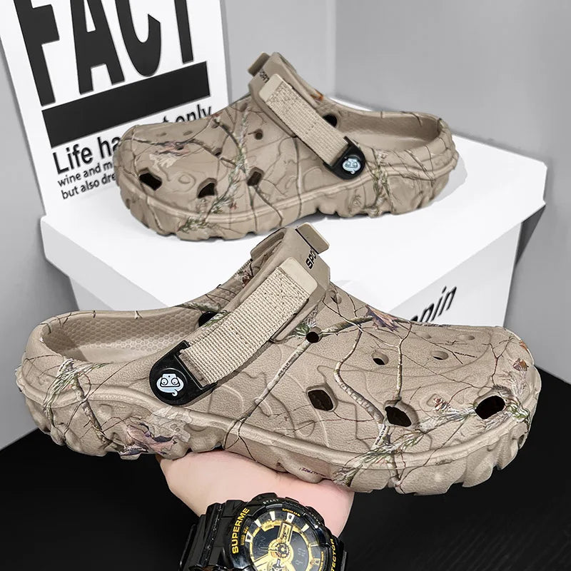 Summer Men's Sandals New Home Garden Shoes Comfortable and