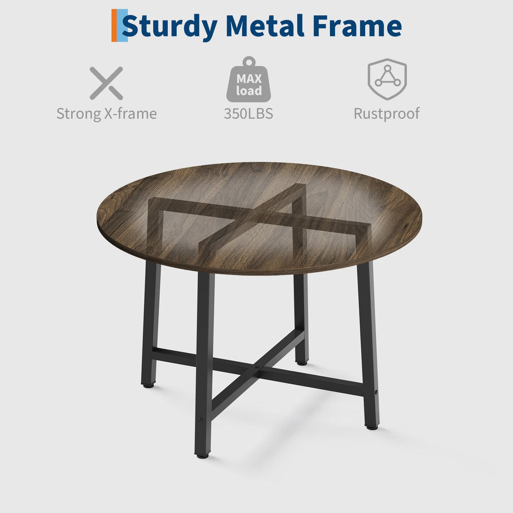 31.5/47.2 Inch Round Dining Table For 2-4