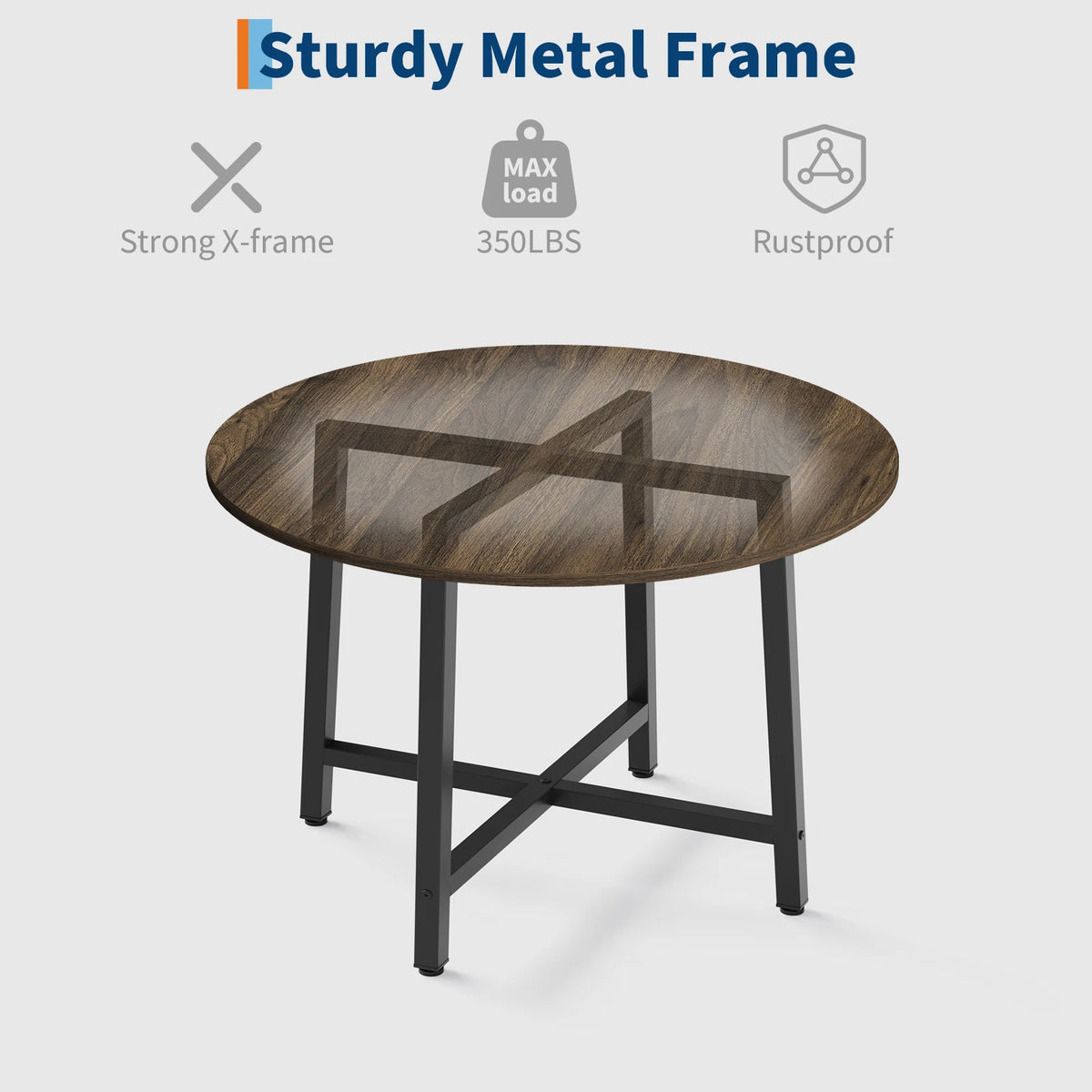 31.5/47.2 Inch Round Dining Table For 2-4