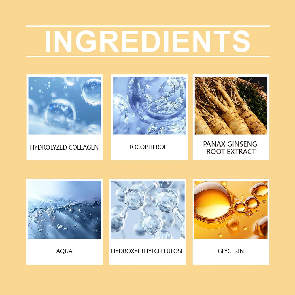 100ml Gold Ginseng Face Essence Polypeptide Lightning Moisturizing Smoothing Facial Serum for Skin Care Ginseng All Skin Types