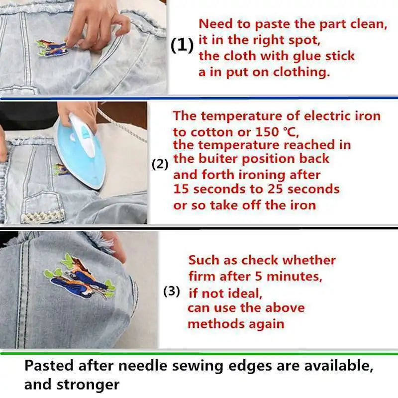 Prajna Wholesale 10PCS Punk Skull Patch For Clothing Skeleton Patches On Clothes DIY Fusible Patch Applqiues Embroidered Pacthes