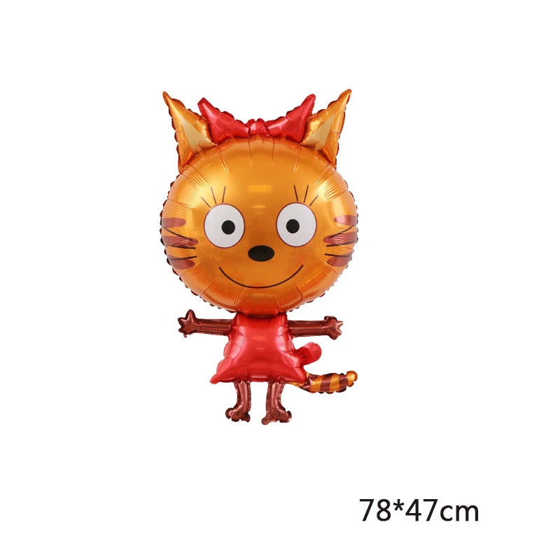 INS Kid E Cats theme Mihao Cat Cookie Candy Pudding Happy birthday party decoration Music pet animals foil balloon Kid-E-Cats