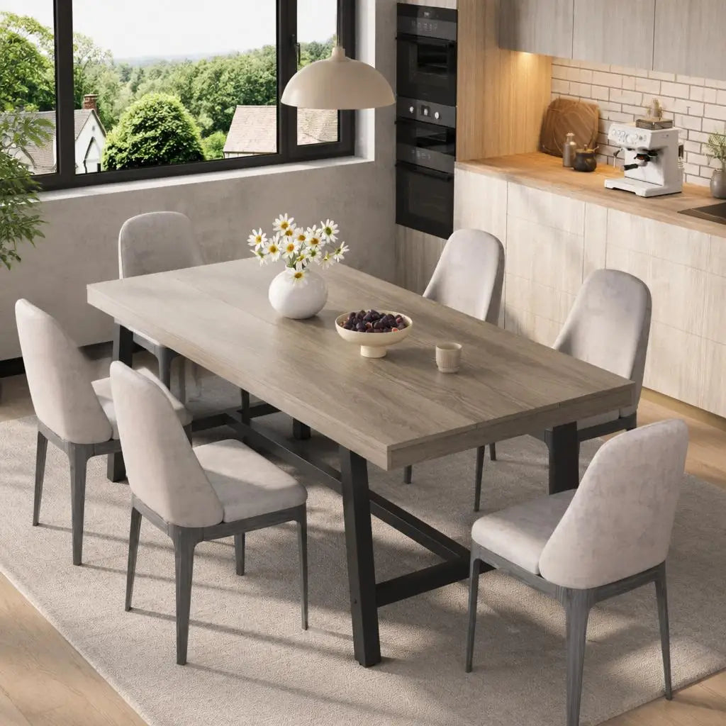 GarveeLife 70.87 Inch Rectangle Dining Room Table for 6-8