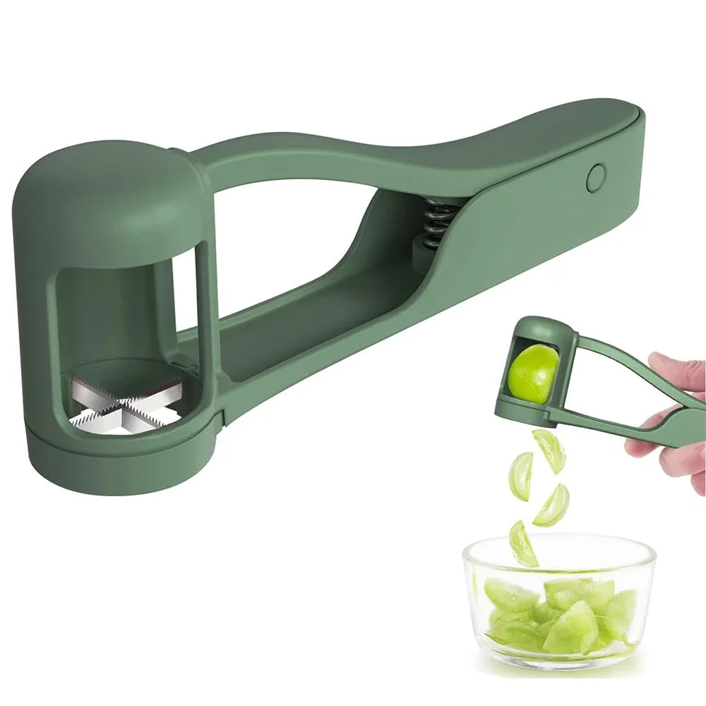 Grape & Tomato Cutter – One Second Quarter Slicer for Toddlers, Strawberry, Cherry Tomato, Kitchen Tool
