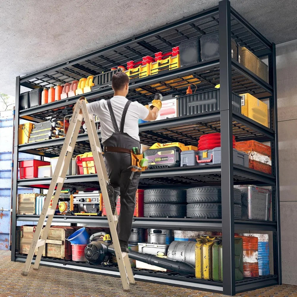 Heavy Duty 6 Tier Metal Garage Shelving Unit 60