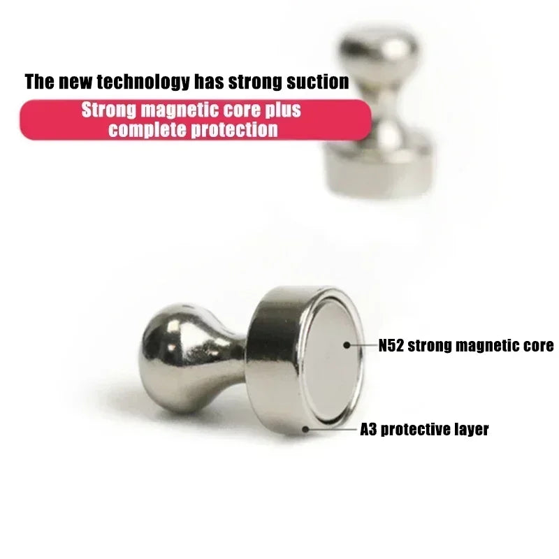 5/20pcs Magnetic Pins Neodymium Magnetic Thumbtacks for Whiteboard Cone Super Strong Fridge Pushpin Magnets Home Storage Tools