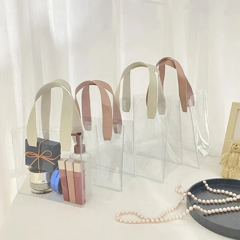 1-20pcs Transparent Bag Candy Bags Daisy Printed Gift Package Bag Picnic Storage Bag Mother's Day Wedding Easter Sweets Bags