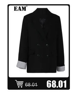 [EAM] Loose Fit Asymmetrical Big Size Sweatshirt New High Collar Long Sleeve Women Big Size Fashion Spring Autumn 2026 19A-a124