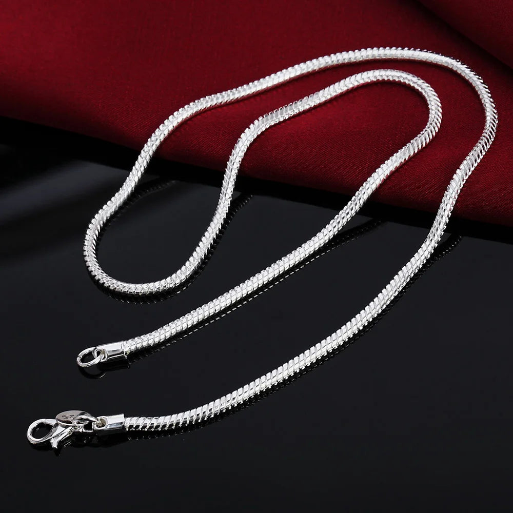 925 Sterling Silver Snake Chain Necklace