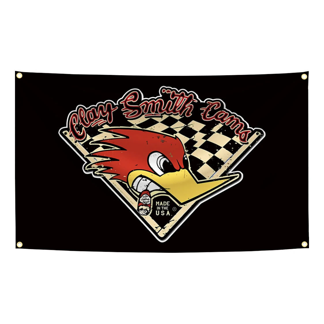 90x150cm Mr.Horsepower Clay Smith Cams Flag Tapestry Polyester Digital Printing Banner for Garage Wall Art Out Door Decoration