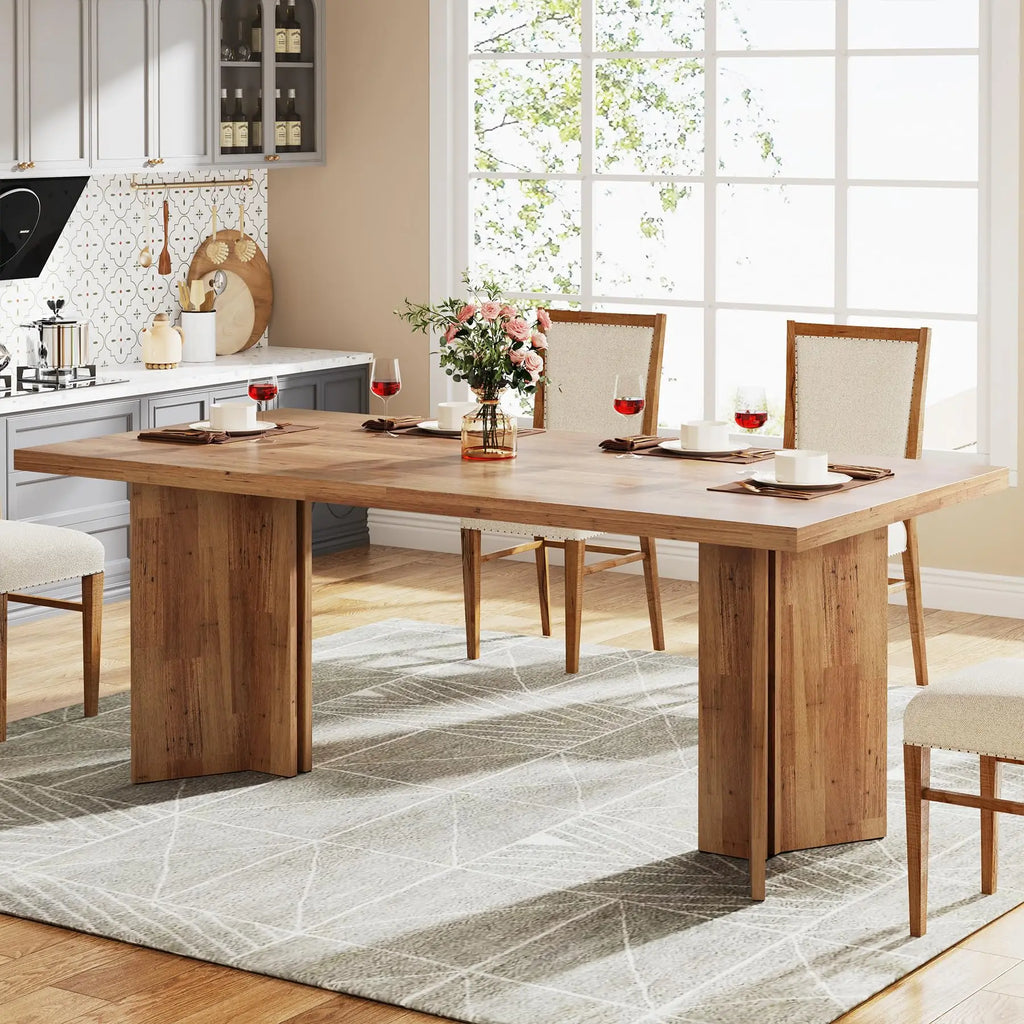 63-Inch Farmhouse Rectangular Dining Table