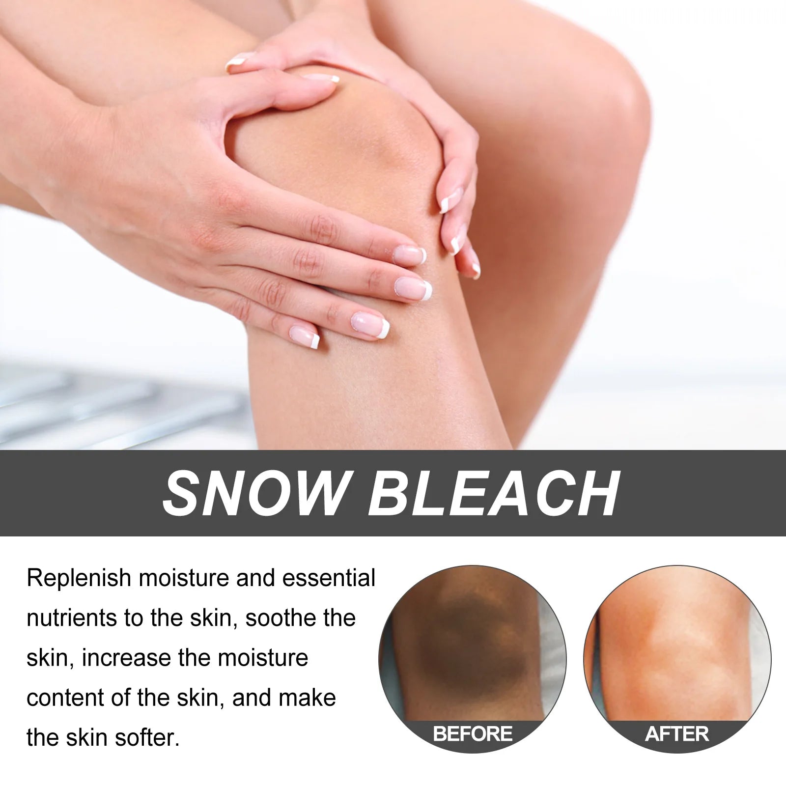 Body Bleaching Set Private Parts Lightening Snow Bleach Intimate Areas Whitening Pigmentation Melanin Brighten Skin Care Product