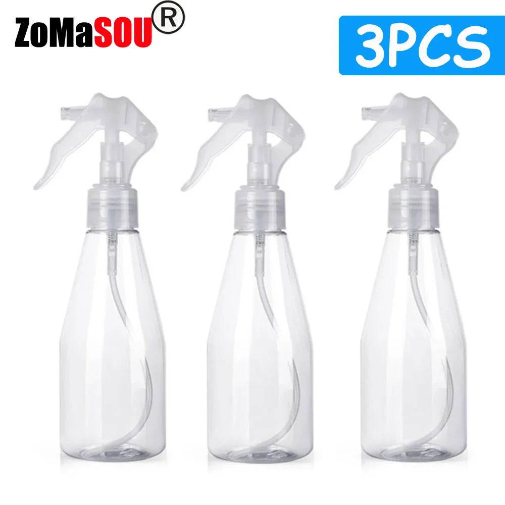 1-9 Pcs Top Refillable Trigger Sprayer 200ml Plastic Spray Bottle Clear Empty Spray Bottles Atomizer Gardening Kitchen Hair Care