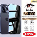 1-5PCS Anti-Spy Glass for iPhone 15 14 13 12 11 16 17 Pro Max Mini X XS XR 7 8 6 Plus Privacy Screen Protector For iPhone 17