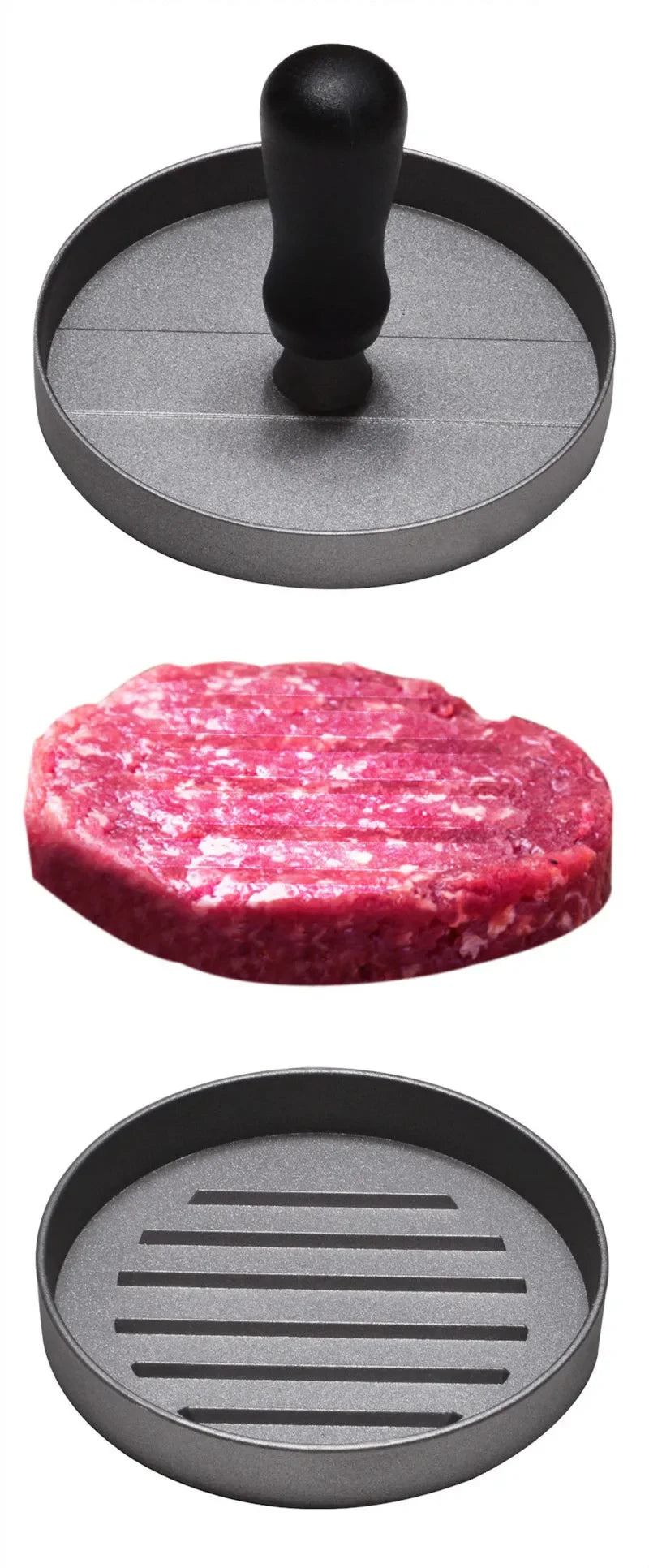 Hamburger Patty Maker Press Non-Stick No Deformation Manual Round Rice Ball Durable Portable Convenient Kitchen Beef BBQ Tools