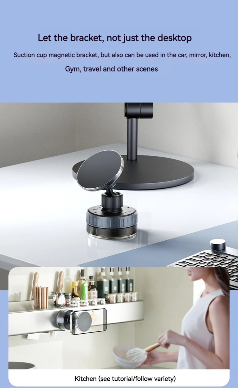 Universal Magnetic Phone Wireless Charger Holder Sucker in Car Home Mirro Gym Bath for Iphone 16 15 14 13 12 11 Pro Max Samsung