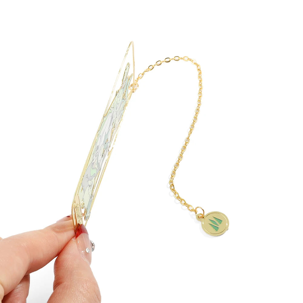 Cute Anime Pet Genie Book Mark Girl Fan Collection Metal Bookmarks Gift for Book Lover, Girl Book Accessories Reading Marker
