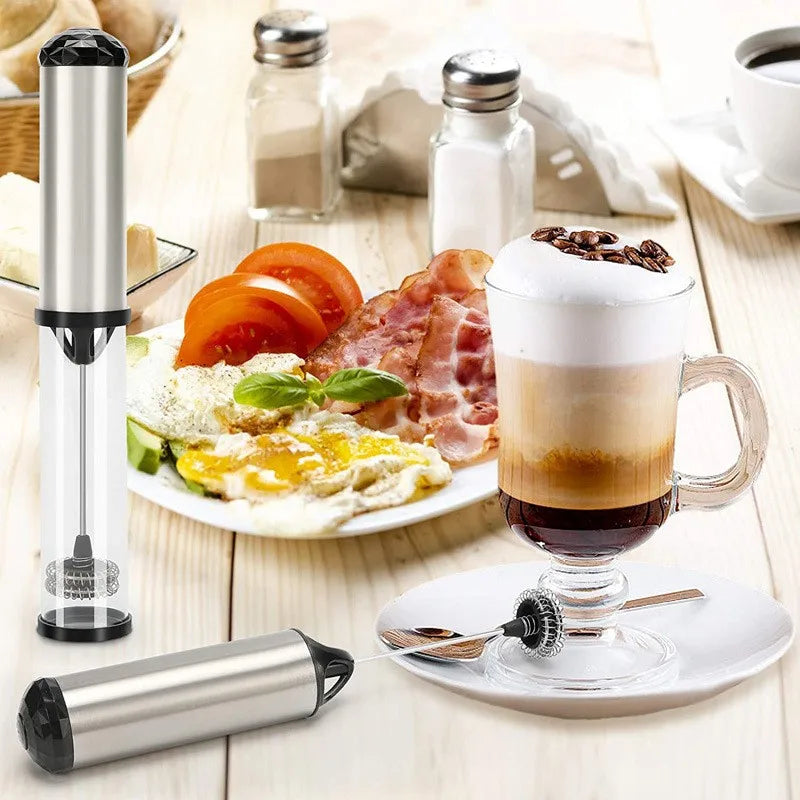 Electric Milk Frother Portable Handheld Mini Coffee Foamer Maker Kitchen Blender Egg Beater Cappuccino Cream Mix Whisk Tools