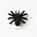 Halloween Plush Spider Decorations Set