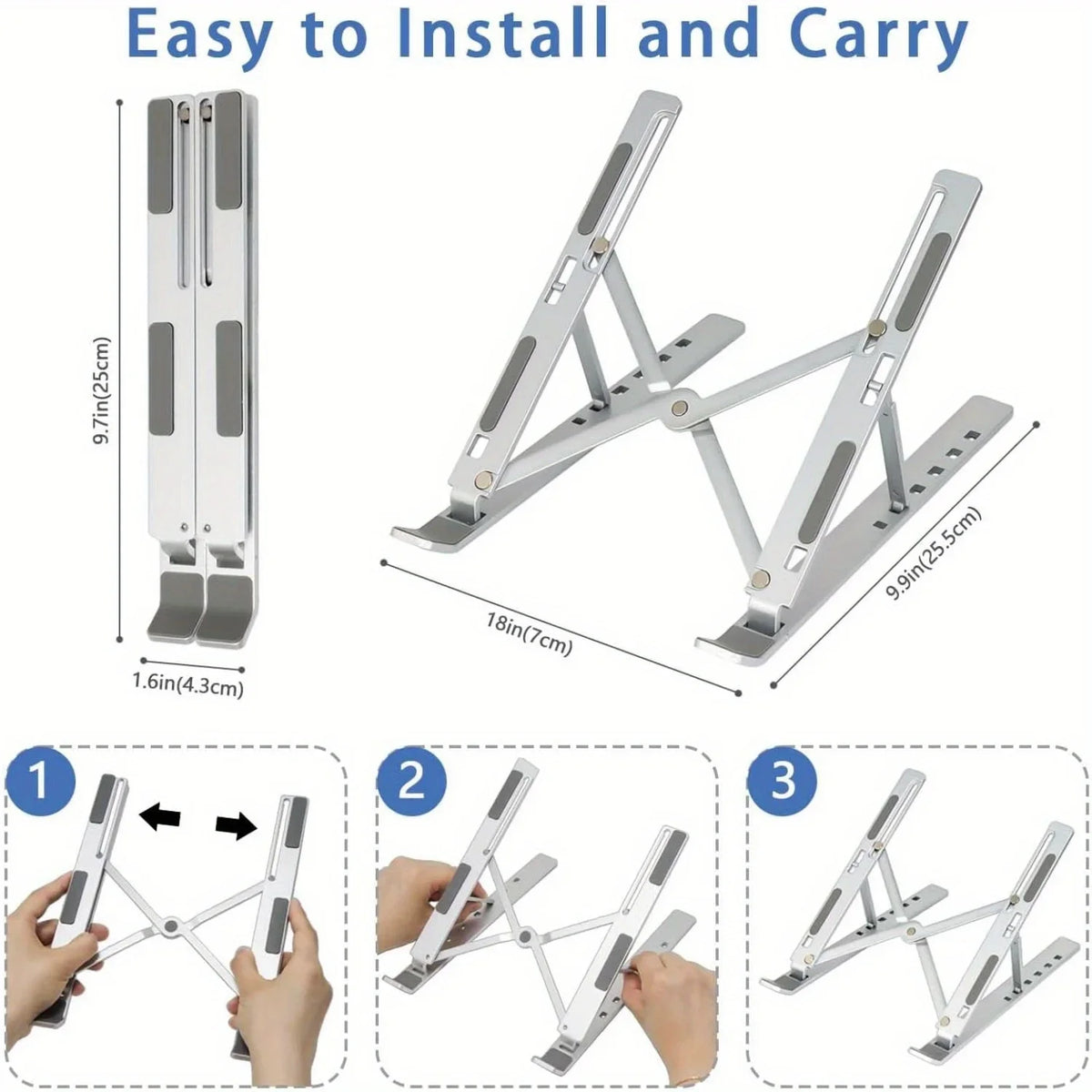 6-Level Adjustable Laptop Stand
