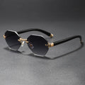 2025New Man Woman Rimless sunnies Gradient UV400 Fashion Trend Fashion Show Sun Glasses