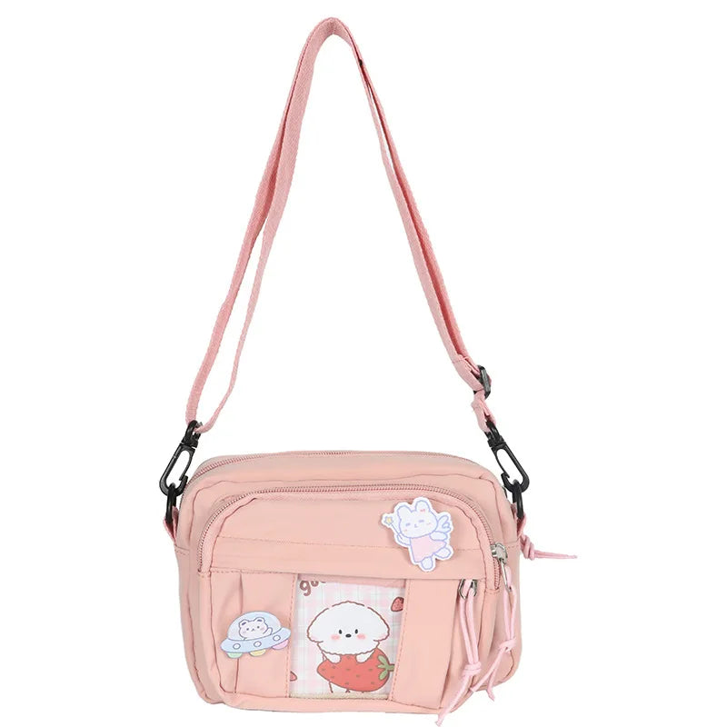 Kawaii Bag Girls JK Transparent Bag Small Crossbody for Women