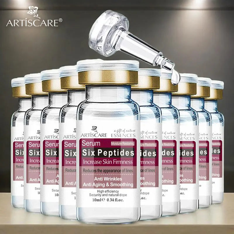 Facial Serum Six Peptides 10pcs/set Moisturizing Hydrating Peptides Essence Skin Care Peptide Face Care Products