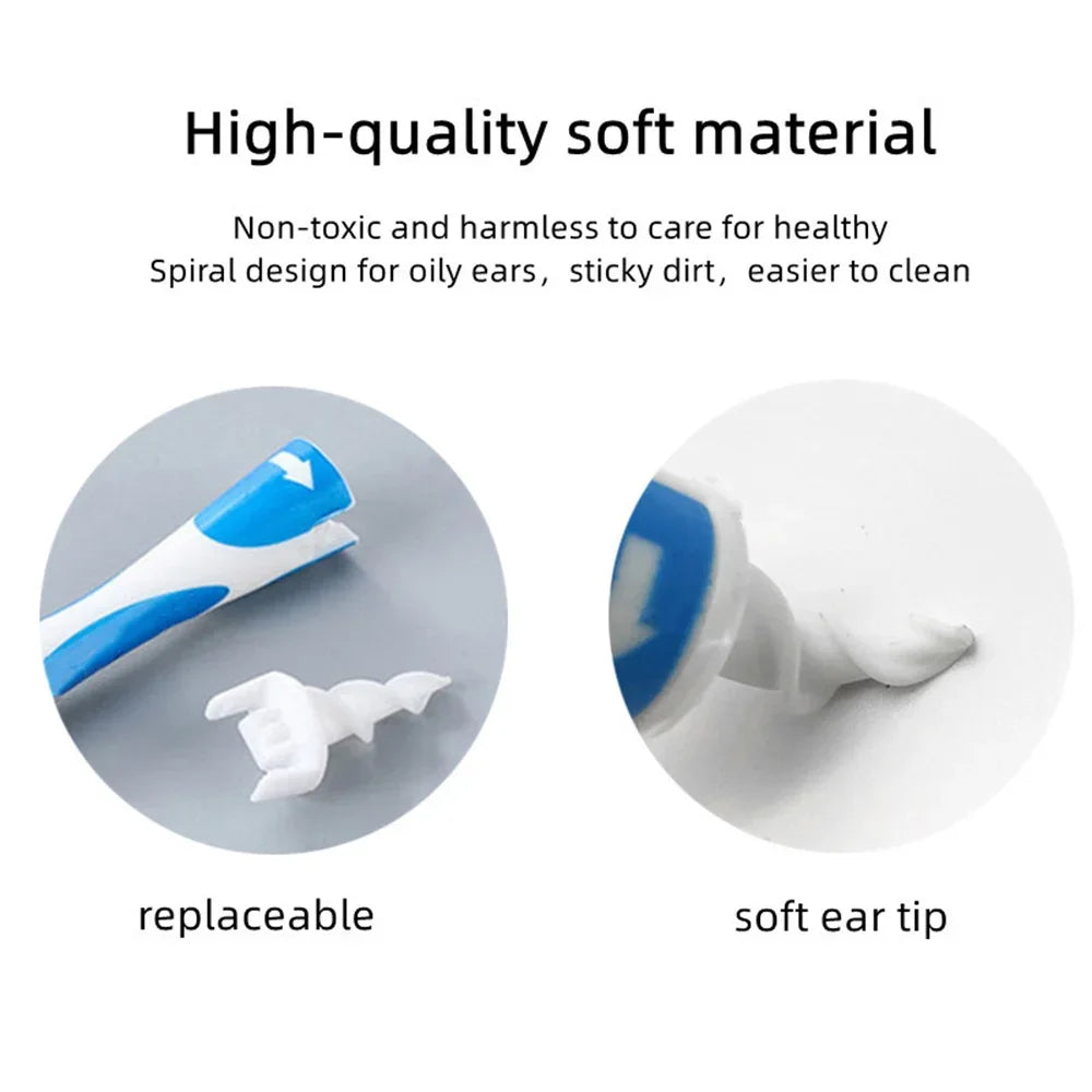 16 Pcs Ear Cleaning Tools Portable Silicone Ear Scoop Cleaning