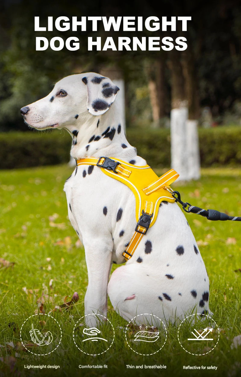 Dog Harness Pet Saddle Quick Wear Structure Protection Ultra Light Chest Strap Safety Anti Break Explosion Proof Dog Vest