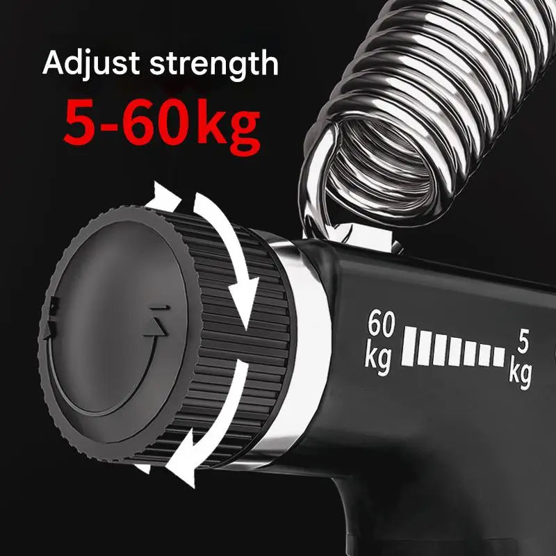 Hand Grip Strengthener Kit Adjustable Counting Gripper Finger Trainer