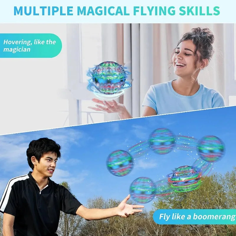 AI Flying Orb Ball Toys Galaxy Cosmic Globe Boomerang