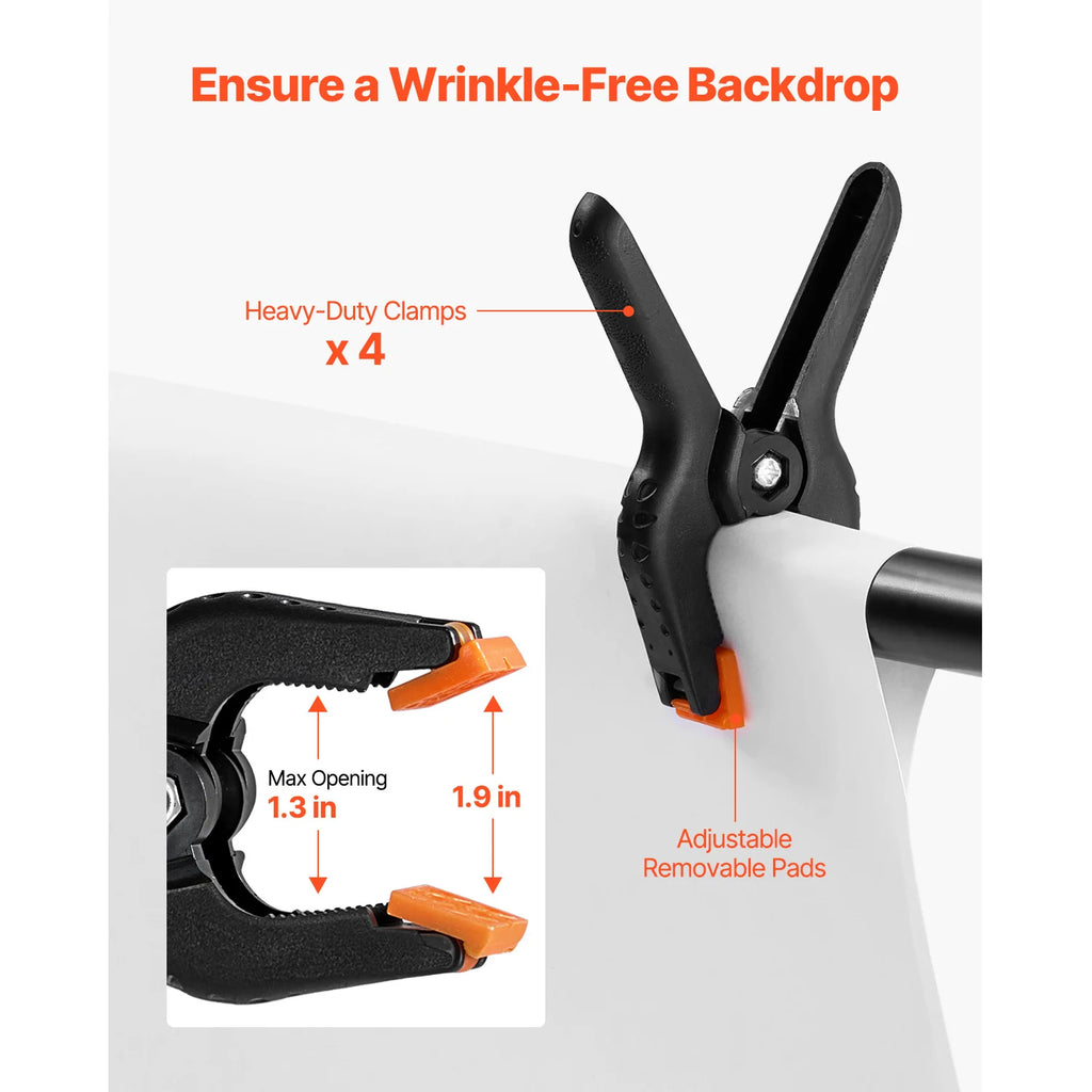 SucceBuy Backdrop Stand Adjustable Photo Backdrop Kit Heavy Duty