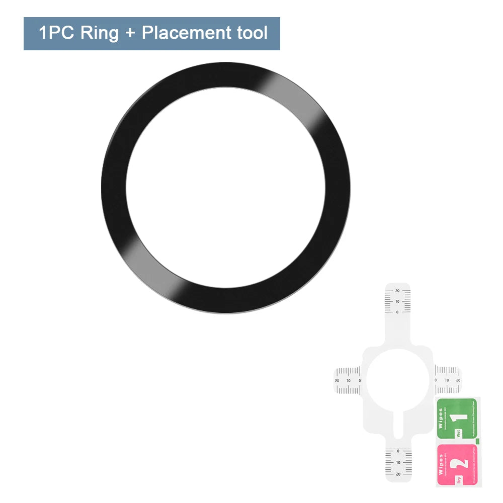 4pcs/3pcs/1pc/lot Metal Ring Plate For Magsafe Sheet Sticker iron Ring For iPhone 14 15 Magnetic Phone Holder Wireless Charger