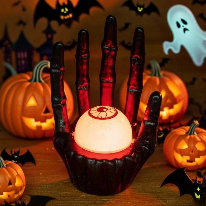 1-10PCS Halloween Party Table Decoration Prop Pumpkin Light Ghost