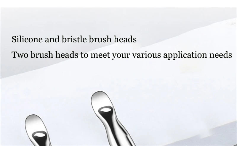 1PC Professional Double Ending Soft Bristle Silicone Wear-resistant Facial Flexible Mask Brush Skin Care Cleaning Beauty Tools