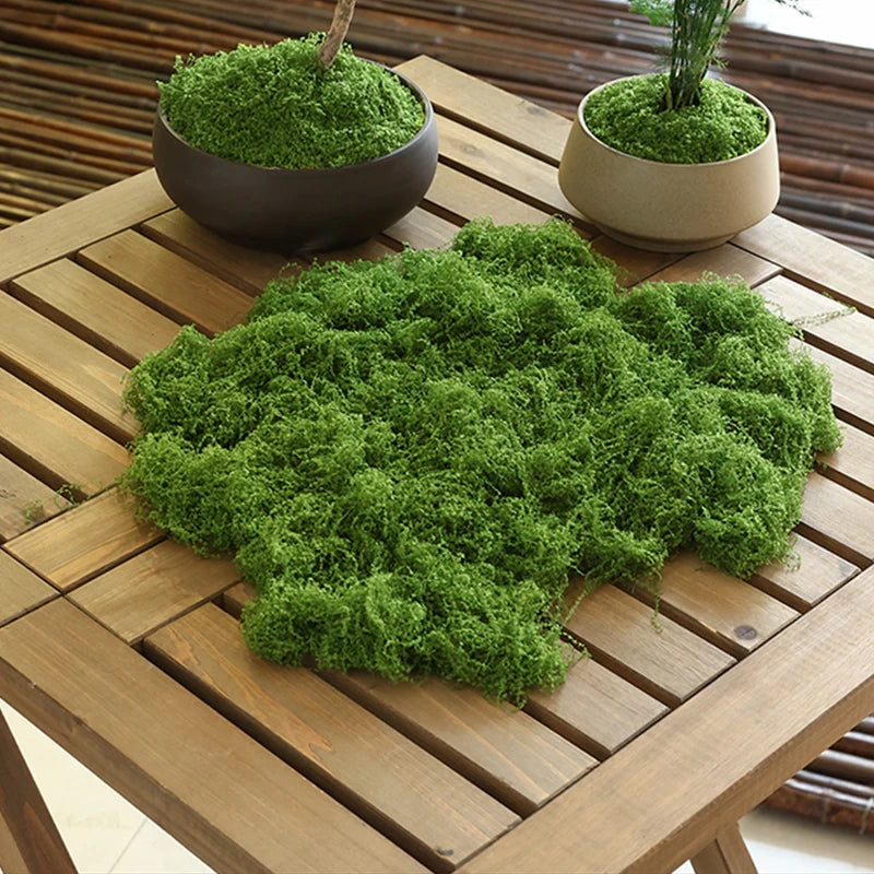 About 20g Artificial Green Plants Polyester Moss Grass Home Living