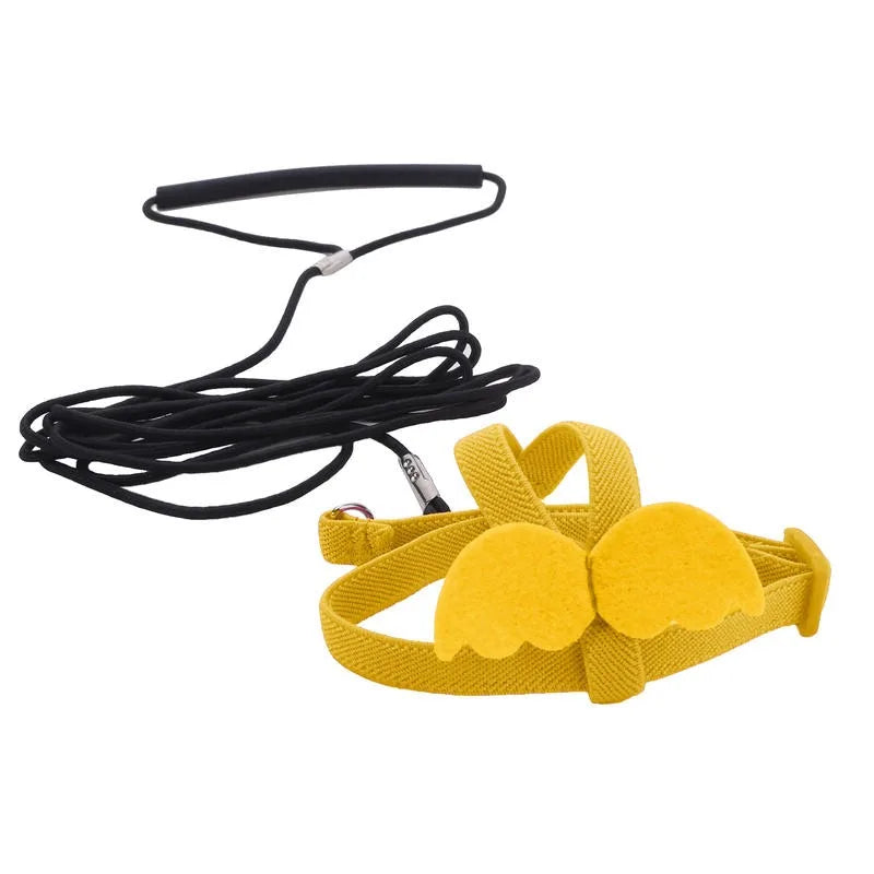 Adjustable Parrot Bird Harness Leash Set Anti-bite Training Harness Parrots Outdoor Flying Rope Cockatiel Small Birds Supplies