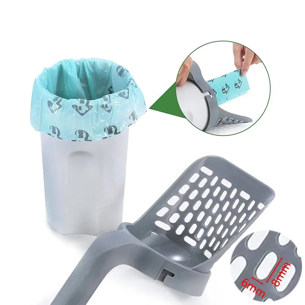 All-in-one Cat Litter Shovel Scoop for Pet Filter Clean Toilet Lazy Person Garbage Picker Cat Litter Box Accessory Pet Products